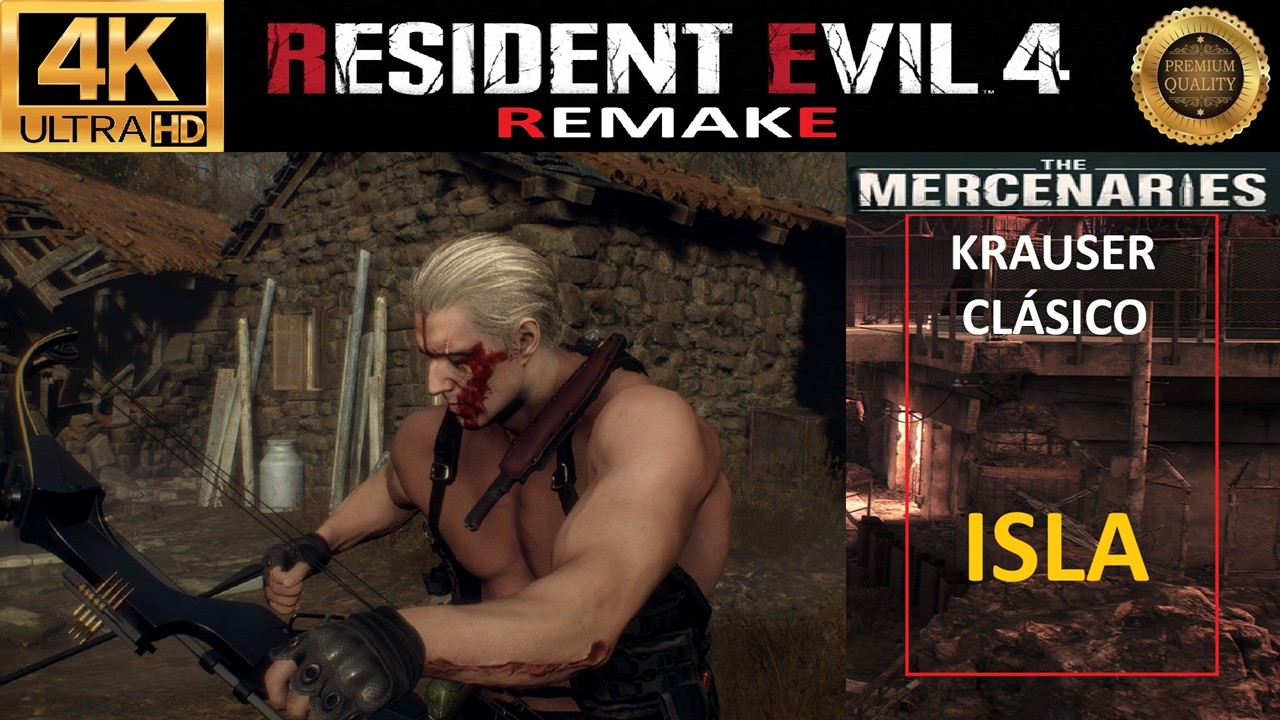 RESIDENT EVIL 4 REMAKE!!! MERCENARIOS!!! KRAUSER CLÁSICO!!! ISLA!!! 4K UHD!!!