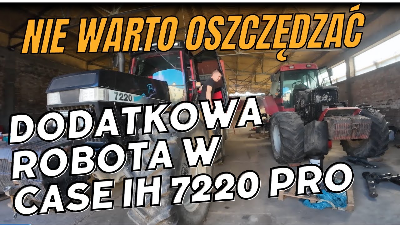 Niespodziewana wymiana tłumika drgań w Case IH magnum 7220 Pro Black.   Cały czas się uczymy.