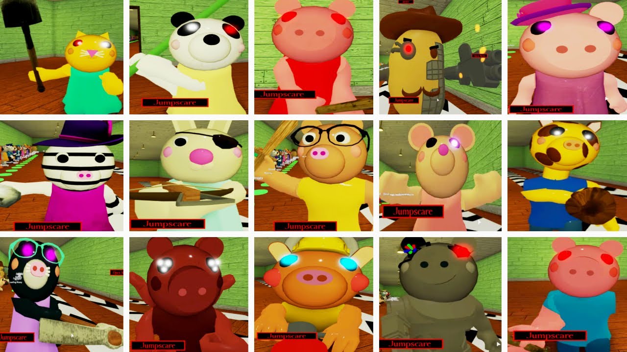 ROBLOX PIGGY RP ALL JUMPSCARES