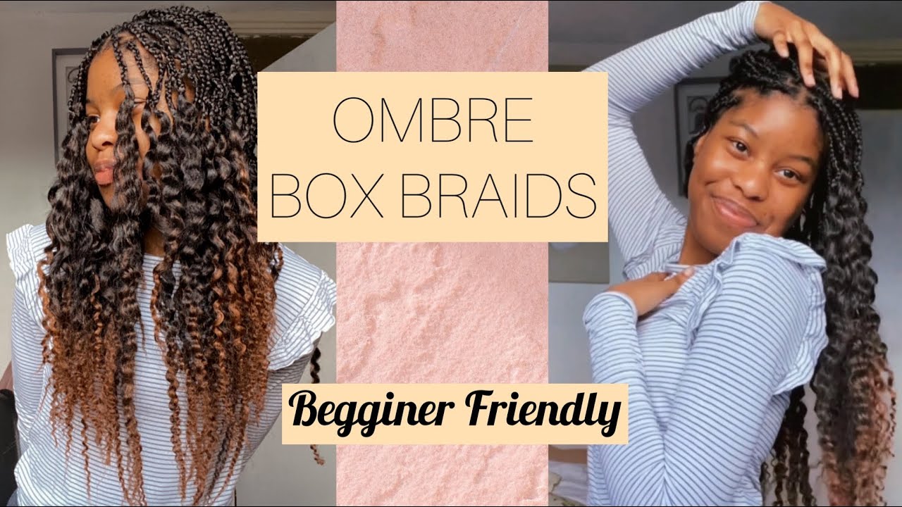How to Small Pick and Drop OMBRÉ BOX BRAIDS - Colour T1/30 | TUTORIAL Beginners Friendly