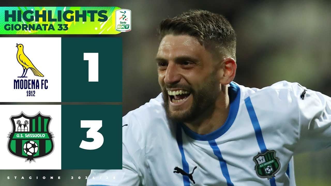 Modena-Sassuolo 1-3 | BERARDI, LAURIENTÈ e MORO ipotecano la Serie A | HIGHLIGHTS Serie BKT