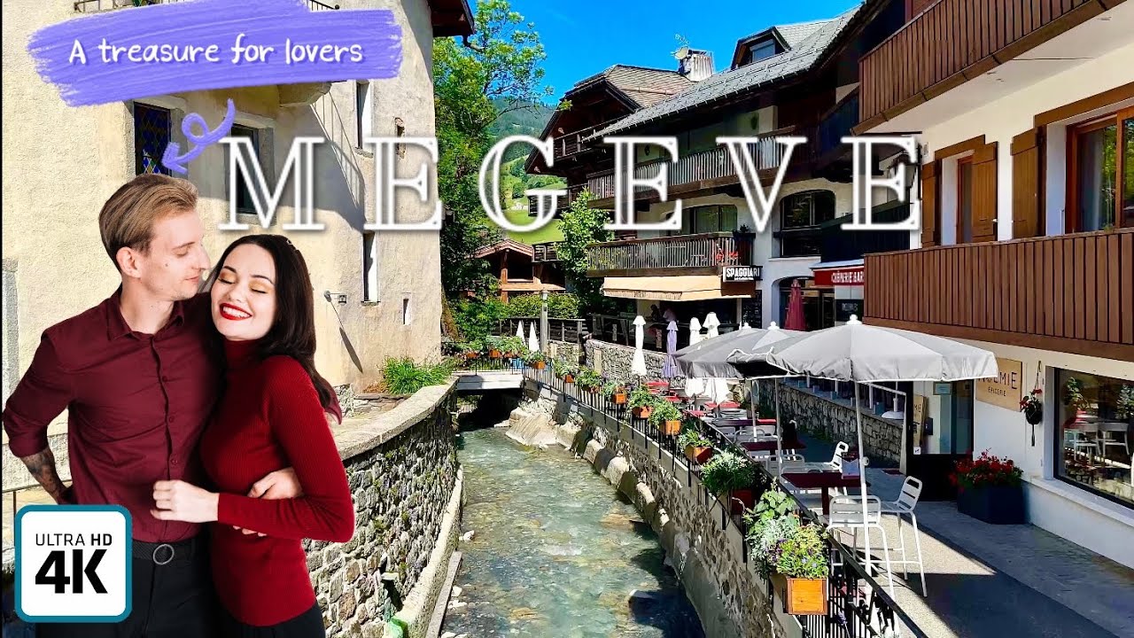 Megève, France 🇫🇷, 4K, Walking tour, the most beautiful luxury village,