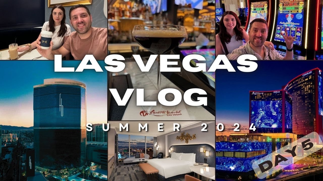 Las Vegas Vlog 2024 | Day 5 | Resorts World | Crystal Bar | Fontainebleau | Juniors | Miami Slice