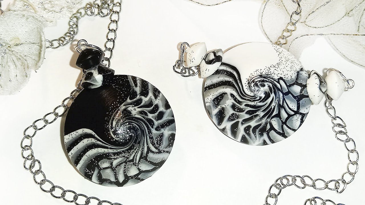 How to make beautiful polymer clay jewelry. Mini version of the tutorial 