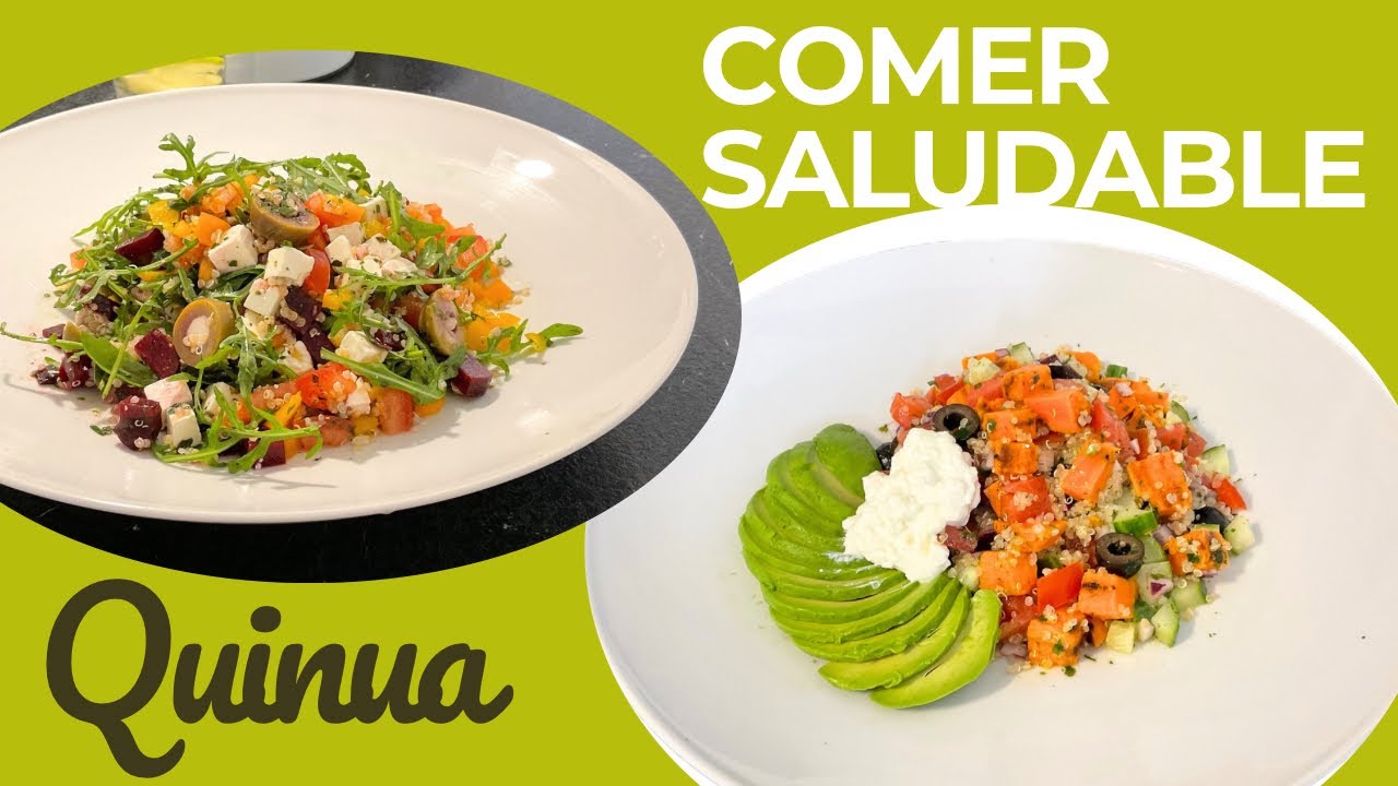 Te Regalo 2 Recetas con Quinua, Come Saludable🥗 #quinoa #ensalada