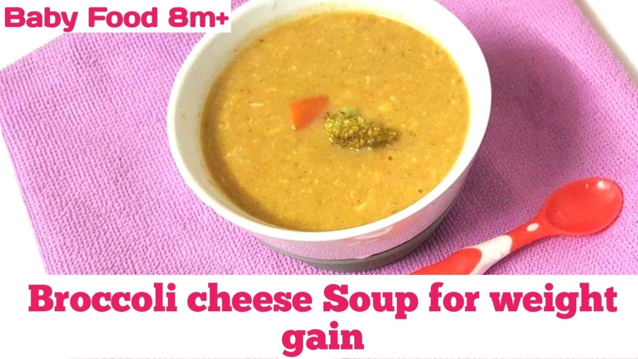 Broccoli Cheese Soup/ puree With Chicken Broth for babies 8m+ and toddler's in tamil