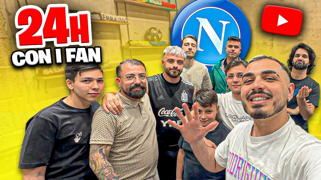 NAPOLI YOUTUBE insieme ai FAN per 24 ORE 💙