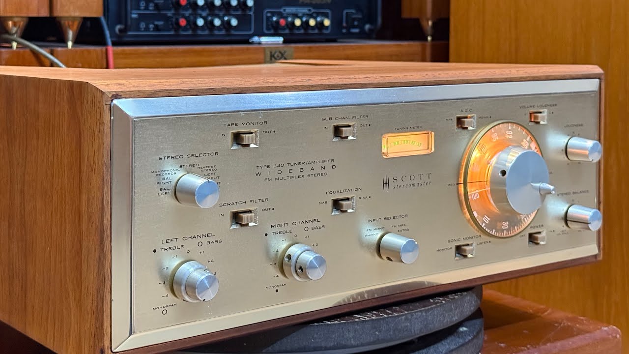 Ngần ấy năm bán audio cổ mới gặp 1 lần Kiệt tác amply đèn cổ đẹp 99% SCOTT 340 vỏ zin bóng xịn 