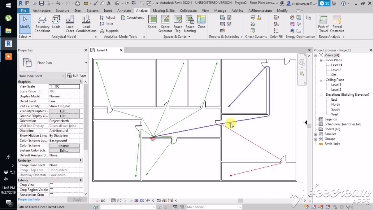 Fire Hose Cabinet Coverage using Revit Path of Travel | BIM | Revit MEP