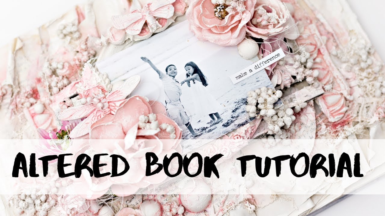 Altered book | Shabby mixed media