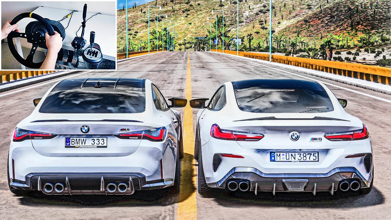 BMW M4 G82 & BMW M8 F92 Convoy - Forza Horizon 5 (Steering Wheel + Shifter) Gameplay