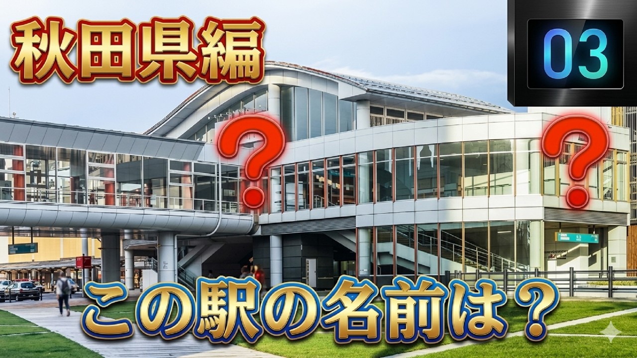 『この駅の名前は？ 秋田県編』10問#秋田県民の皆様の為に特別な問題を作ってみました！