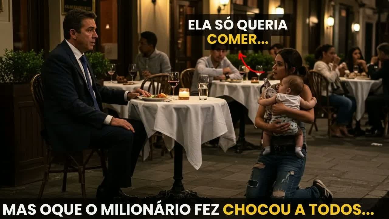 ELA, AOS 22 ANOS, MÃE SOLTEIRA, DISSE： ＂Você Pode Me Dar as Sobras？＂A RESPOSTA DO MILIONÁRIO FOI...