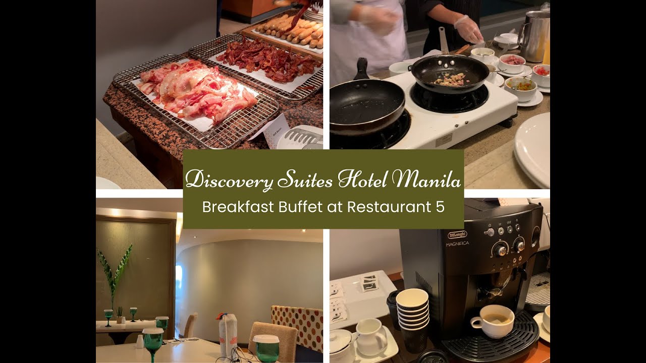 Discovery Suites Hotel Manila Breakfast Buffet at Restaurant 5 | With Coffee Cups for Take Out!! ❤❤❤