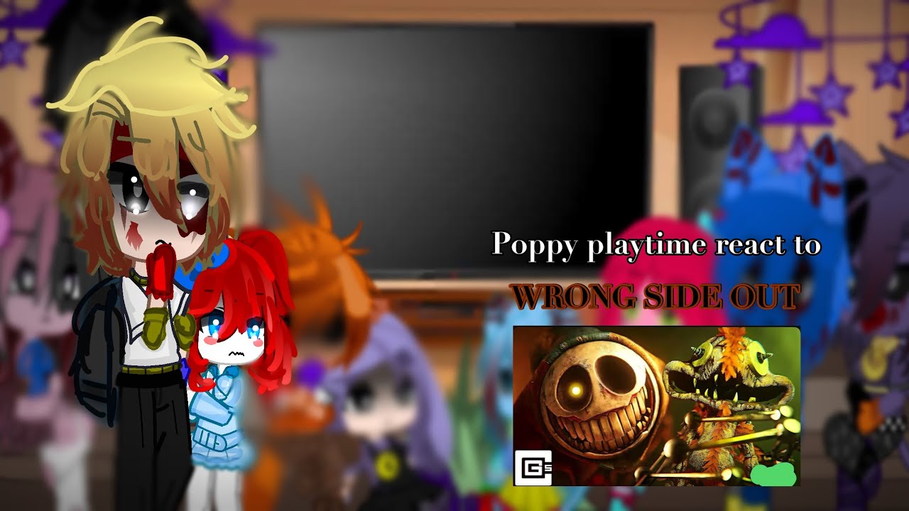 Poppy playtime react to wrong side out || CG5 ||