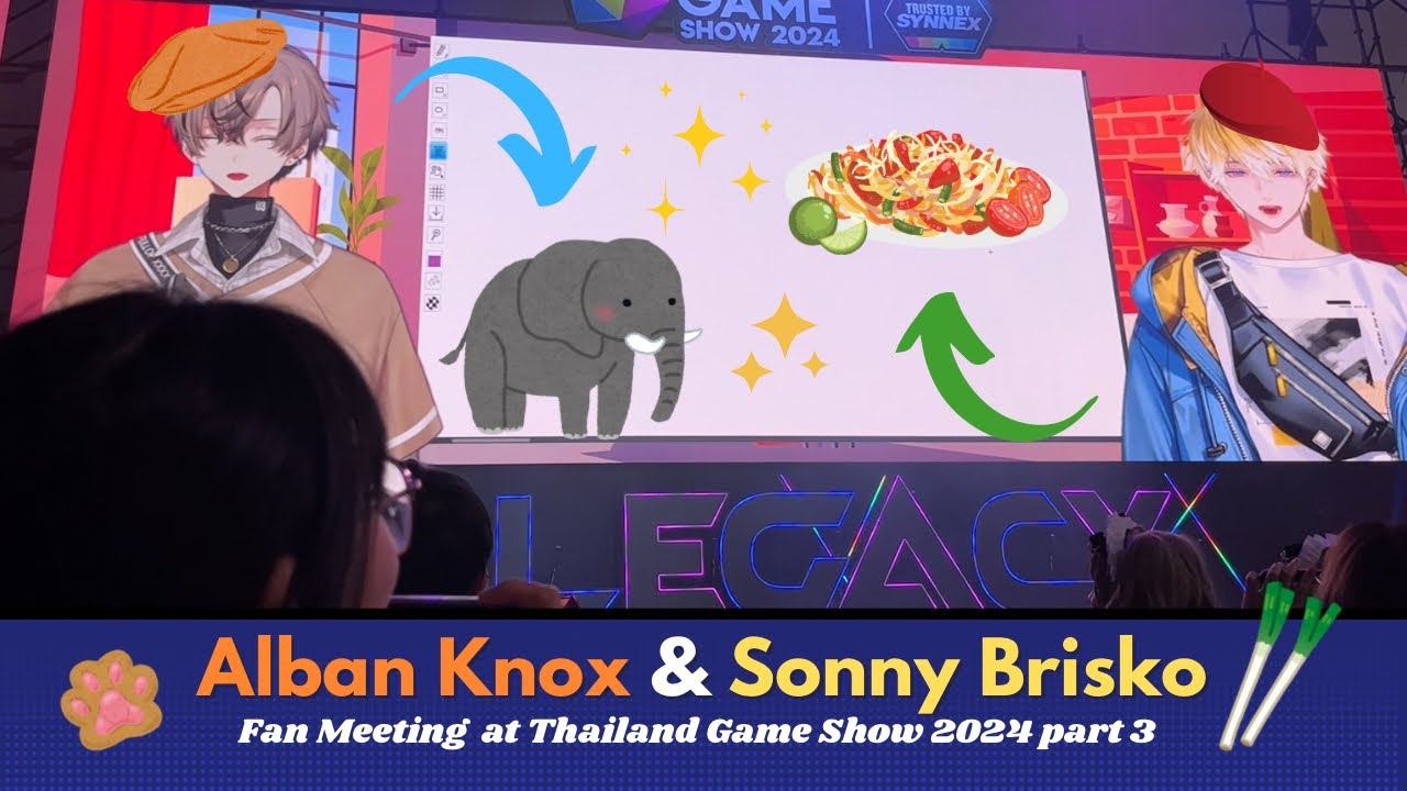 [Fancam] Alban Knox & Sonny Brisko : Fan Meeting at TGS2024 (part3) [NijisanjiEN]