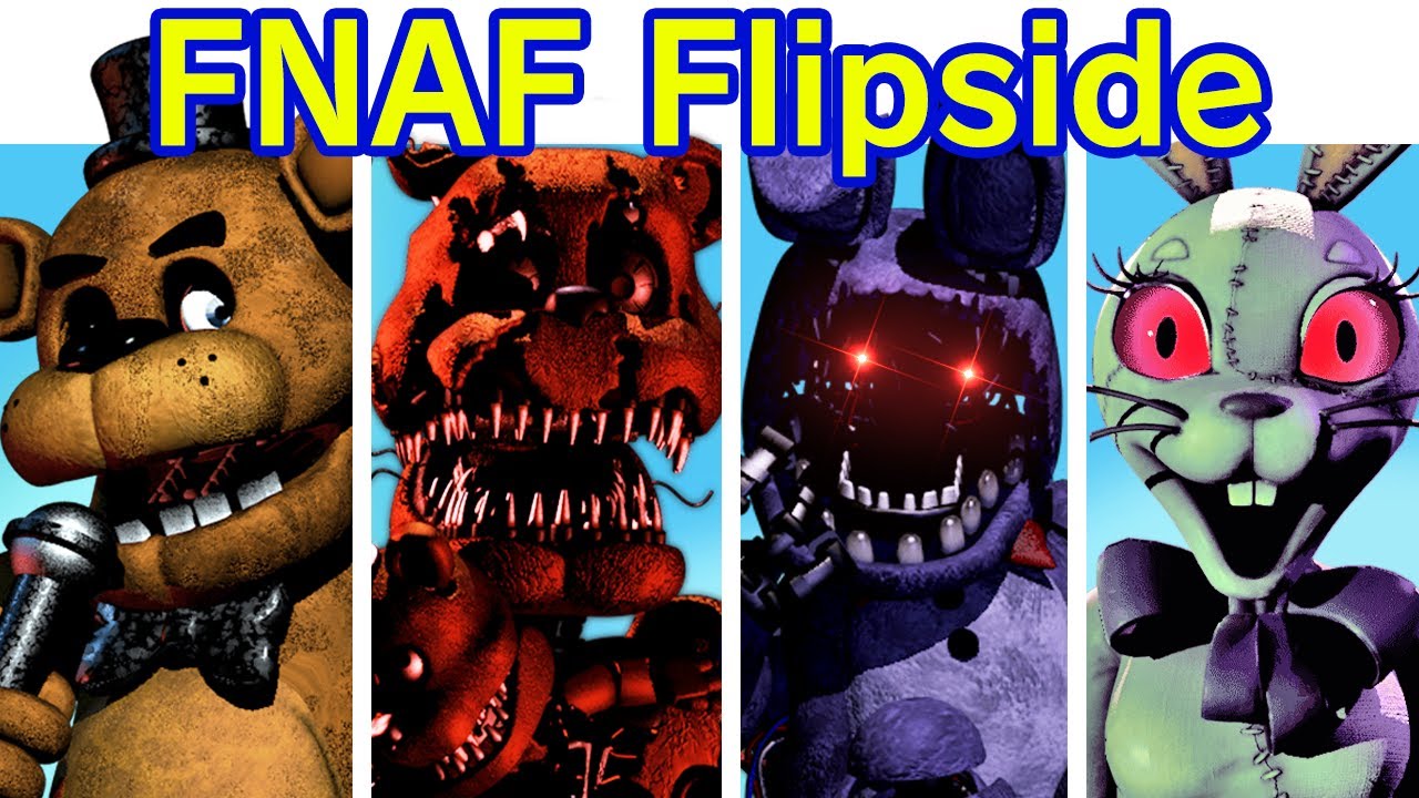 FNF X FNAF 10th Anniversary Song: THE FLIPSIDE & Extras