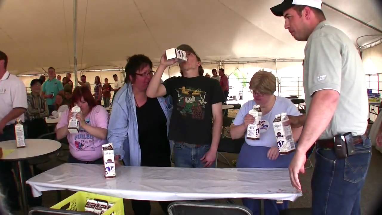 Chocolate Milk Drinking Contest