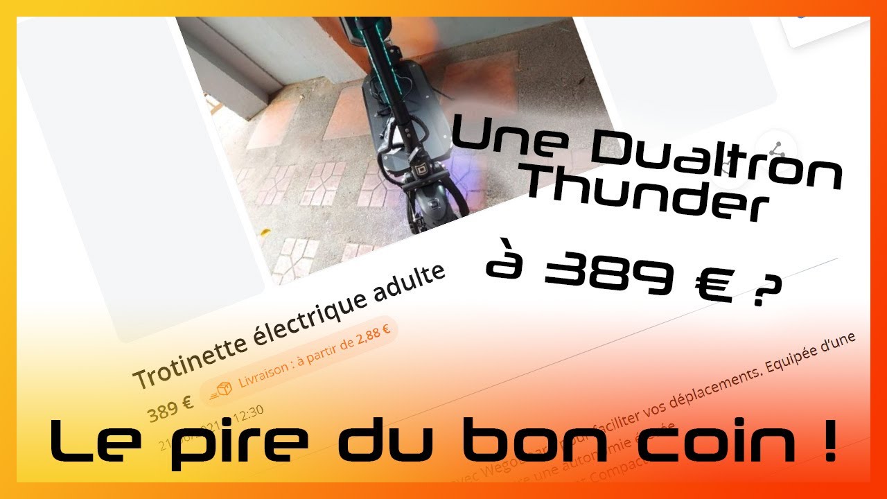Les trottinettes électriques sur le bon coin