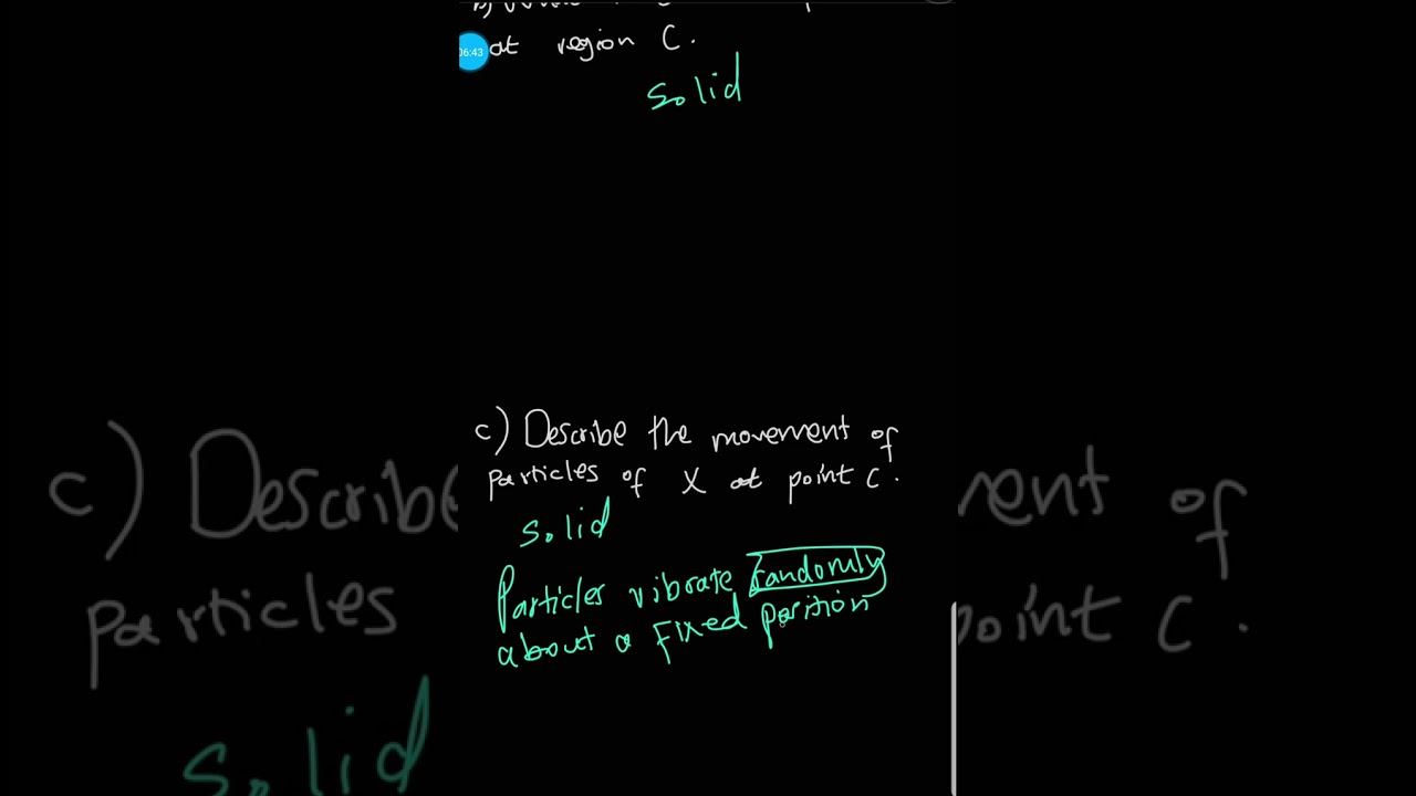Chemistry  states of matter C