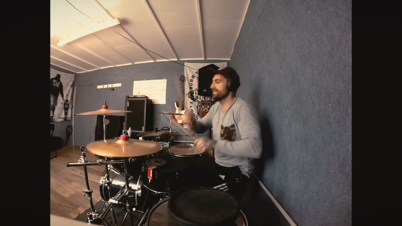 While she sleeps anti social drum cover