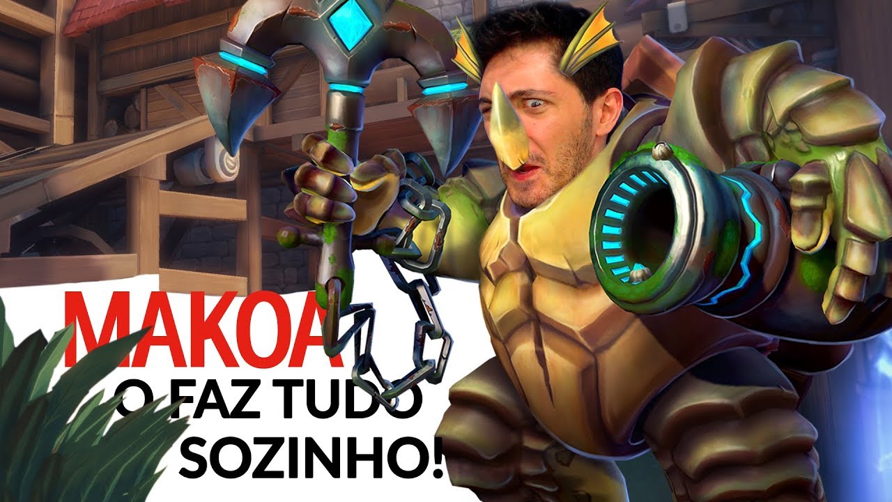 PRIMEIRA VEZ JOGANDO DE MAKOA! Completamente Imorrivel!! | Paladins Brasil