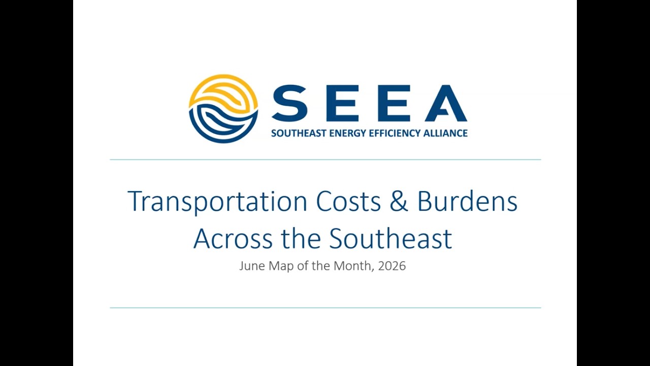 Map of the Month: Transportation Costs and Burdens Across the Southeast