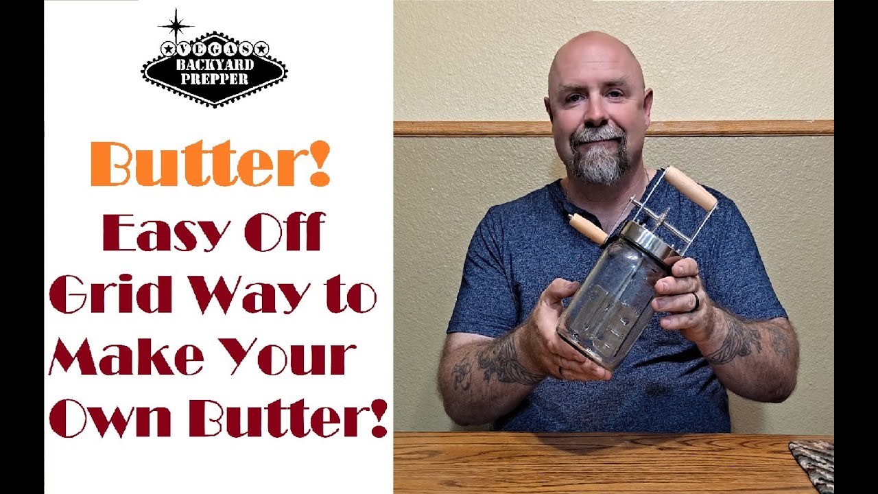 Make your own butter! Making butter with the Lem butter churn
