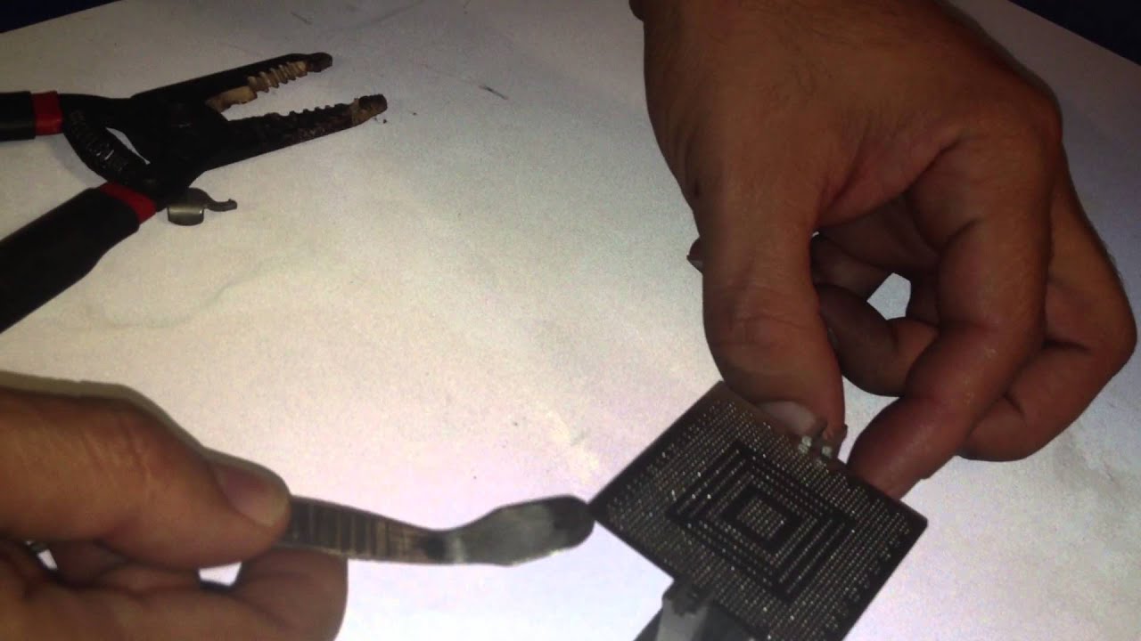 RSX Reball with direct heat stencil Part2