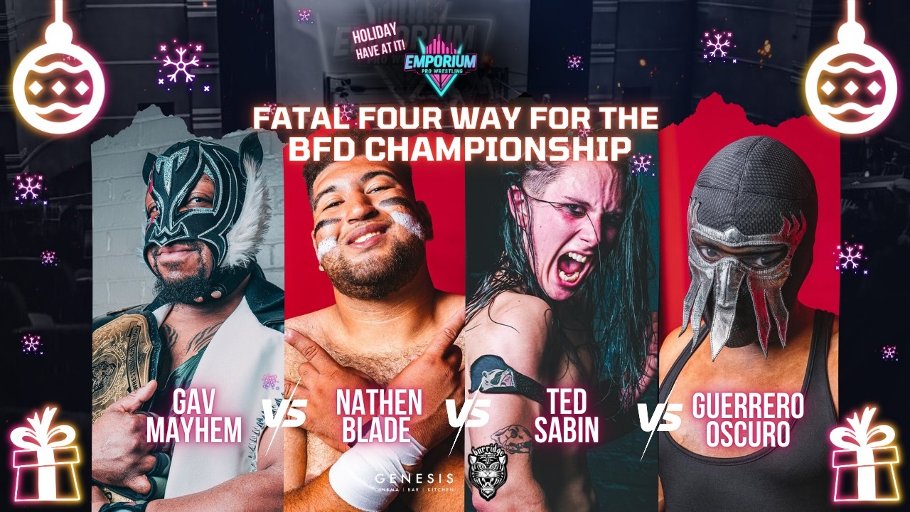 Gav Mayhem vs Ted Sabin vs Nathen Blade vs Guerrero Oscuro for the BFD Championship