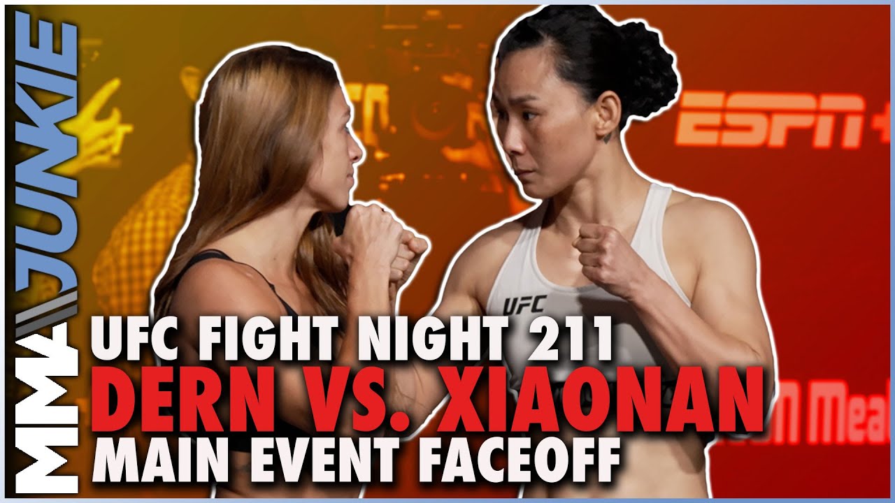 Mackenzie Dern vs. Yan Xiaonan Faceoff | UFC Fight Night 211 Staredown