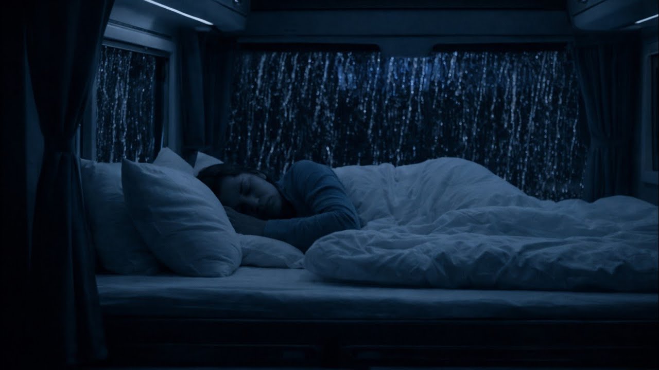 Sleeping in a Van During Heavy Rain - Cozy Camper ASMR Night