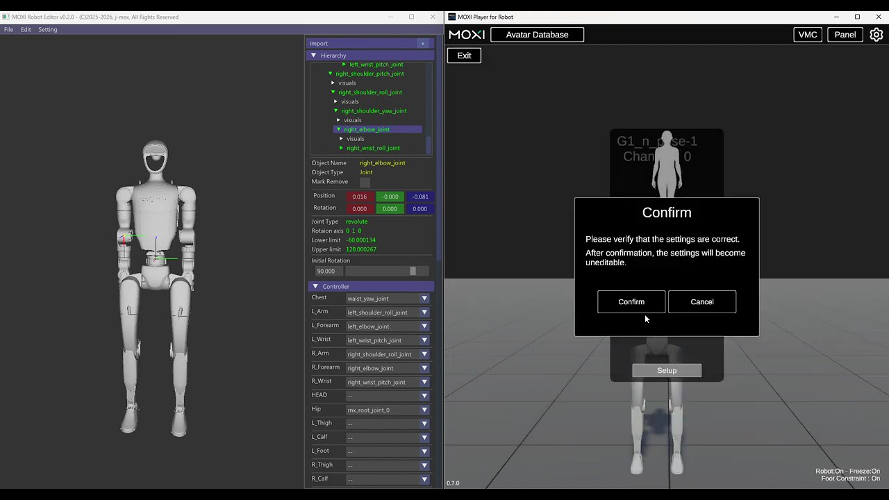 MOXI Robot Editor Tutorial | Combine URDF Models & Customize Initial Pose