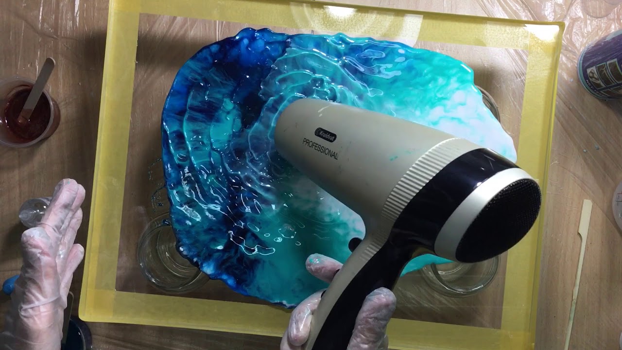 ( 369 ) Resin pour on plexiglass with resi blast