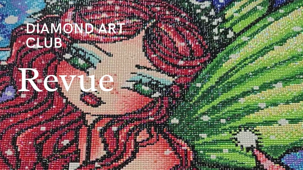 Revue du diamond painting Irish Christmas Fae de Diamond Art Club et rangement des diamants