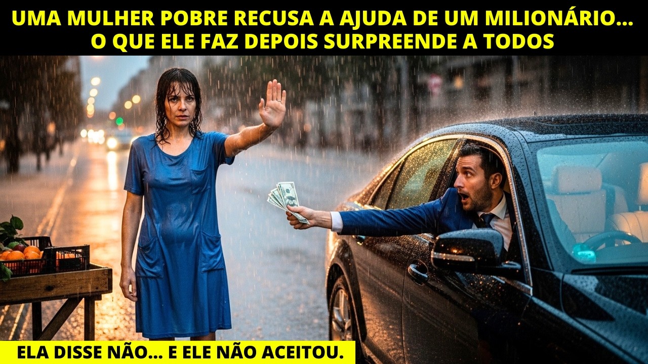 UMA MULHER POBRE RECUSA A AJUDA DE UM MILIONÁRIO… O QUE ELE FAZ DEPOIS SURPREENDE A TODOS