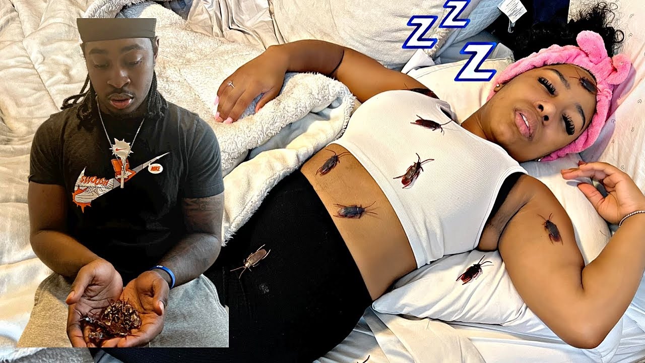 COCKROACH PRANK ON GIRLFRIEND!!!! HILARIOUS