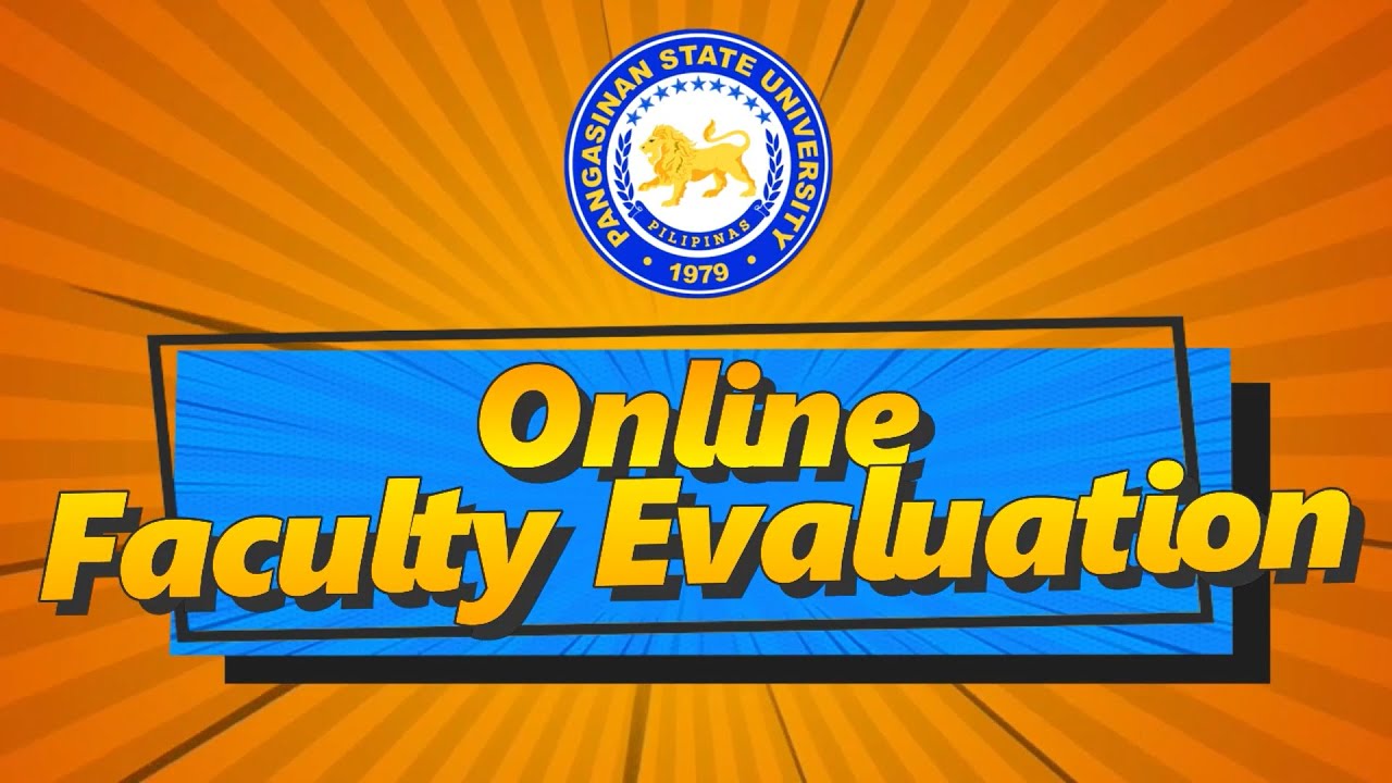 ONLINE FACULTY EVALUATION