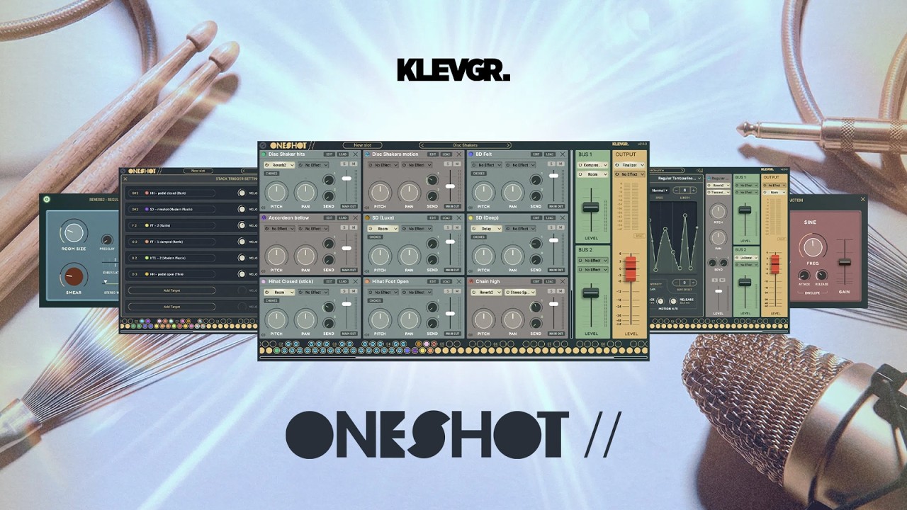 🥁ドラムサンプラー技術を新たな領域へ Klevgrand『OneShot2 』