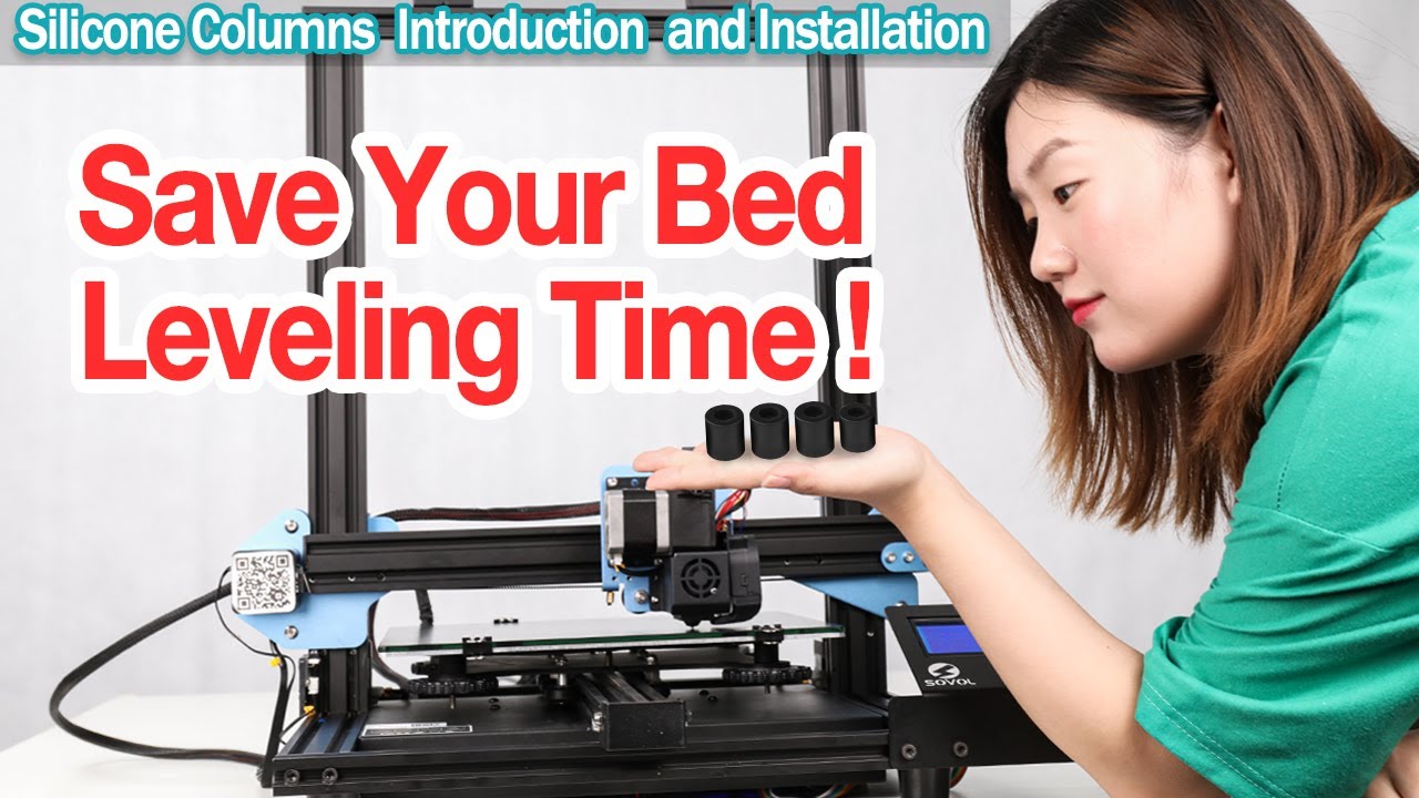 Sovol Silicone Columns 3d printer leveling buffer---Save Your Bed Leveling Time for Your 3D Printer