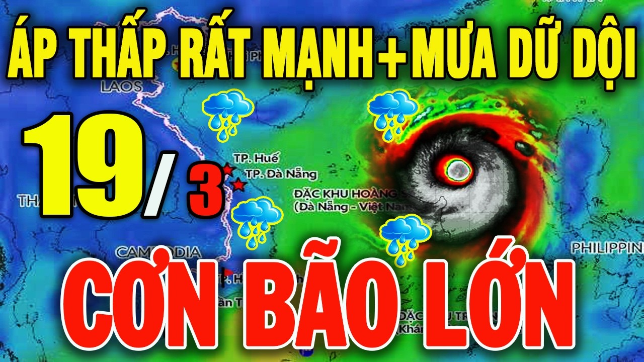 🔴[Trực Tiếp] TIN BÃO KHẨN 18/3: Áp thấp , gió mạnh,mưa rét diện rộng#baoso1 #thoitiet