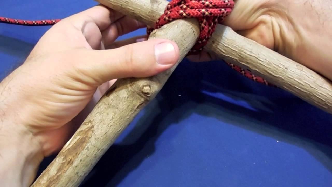 How to Tie a Diagonal Lashing