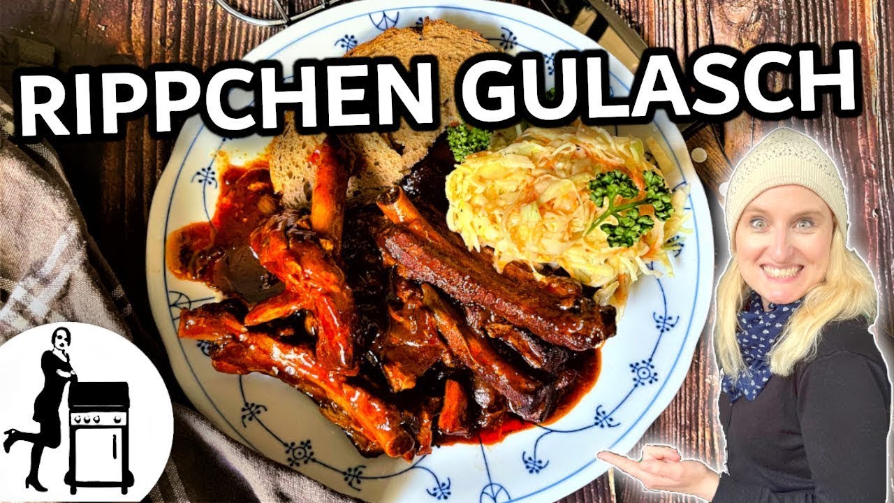 Rippchen Gulasch Rezept | Dutch Oven BBQ Gulasch | Die Frau am Grill