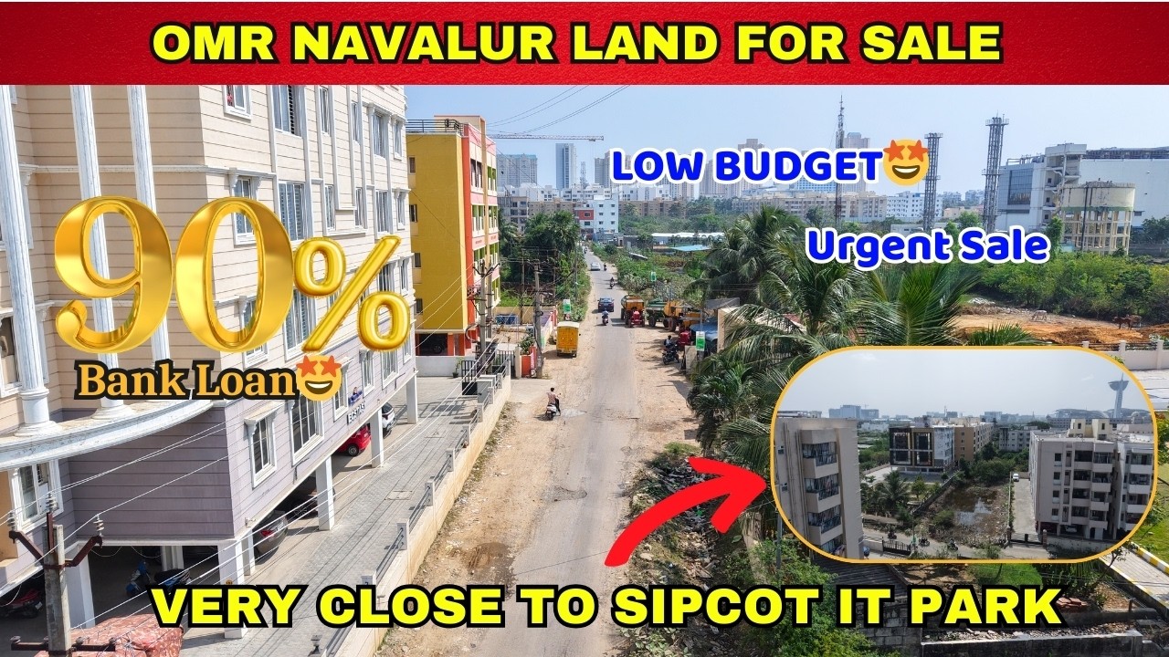 Navalur Land For Sale | just 1 Km From Navalur Bus Stop | Best Investment Land #omr #navalur #land