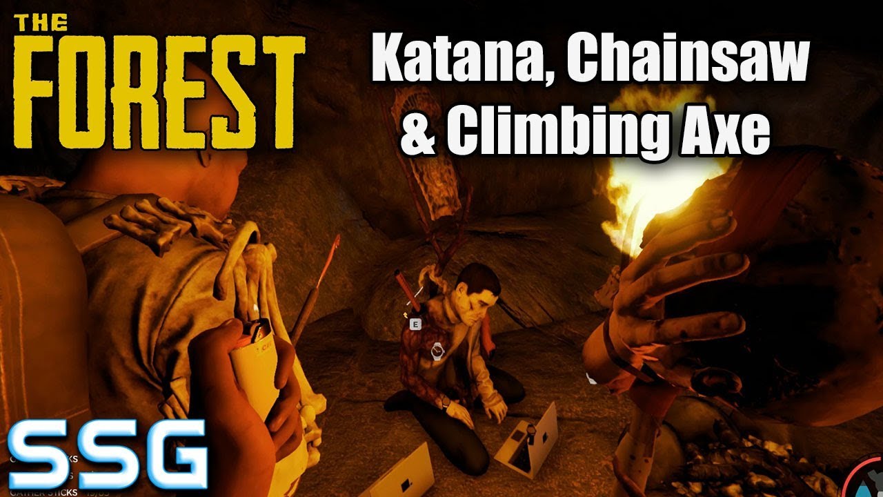 THE FOREST Katana, Chainsaw and Climbing Axe SeeShellGaming
