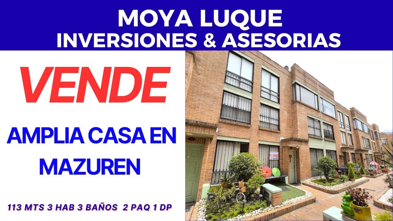 VENTA CASA EN MAZUREN $520 MILLONES NEGOCIABLES