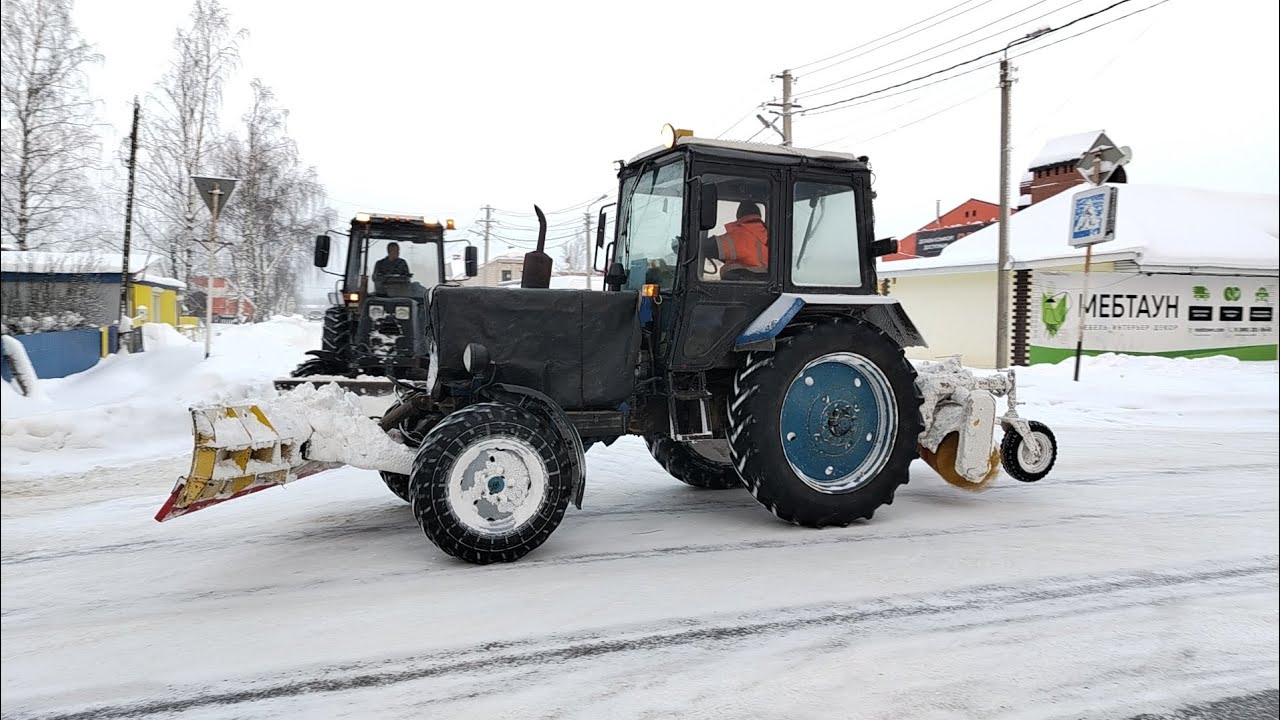 Очистка дорог от снега 280 часть
