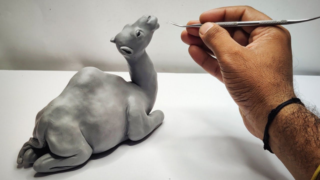 Clay Sculpting: DIY How to make Camel out of clay, clay animal art, clay modelling, clay art