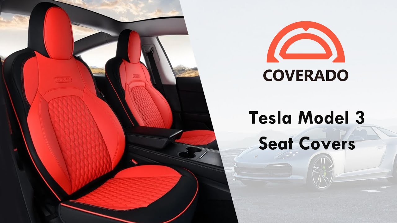 COVERADO | 2017-2023 Tesla Model 3 Seat Covers Install Process
