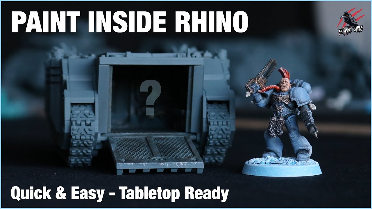 HOW TO PAINT INSIDE SPACE MARINES RHINO & RAZORBACK - Quick Easy Tabletop Ready Techniques Warhammer